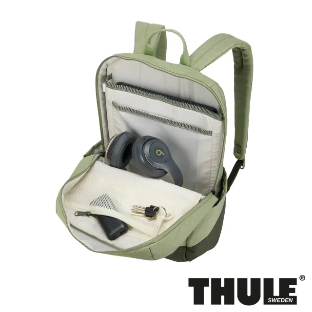 【Thule 都樂】Lithos 背包 20L 棕色/綠色  (週年慶/露營/旅行/收納)