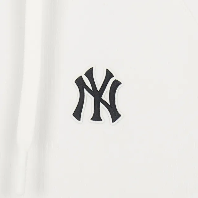 【MLB】女版小Logo拉鍊連帽外套 紐約洋基隊 (3FTRB1061-50IVS)