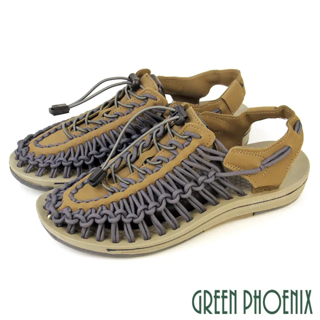 【GREEN PHOENIX 波兒德】男女 情侶 涼鞋 溯溪鞋 手工 編織 水陸 戶外(35-46)