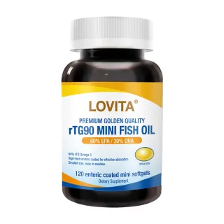 【LOVITA 愛維他】94%緩釋迷你魚油膠囊 1入組 共120顆(美國原裝進口)