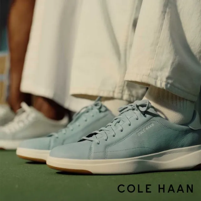【Cole Haan】GRANDPRO TENNIS 2.0 SNEAKERS 真皮休閒鞋 男款寬楦 水藍色(C43971)