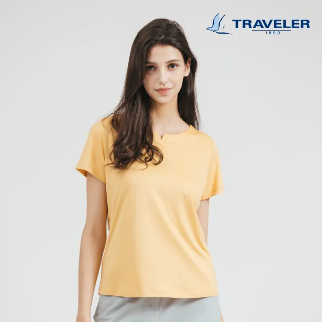 【TRAVELER 旅行者】女款膠原蛋白涼感消臭吸排短袖上衣｜251TR804(涼感/消臭/吸排)