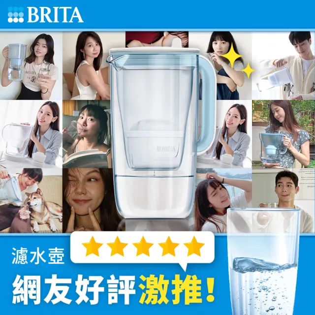 【BRITA】官方直營 玻璃濾水壺+MXPRO濾芯1入(共1壺1芯)