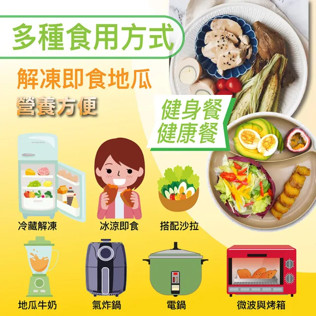 【田食原】新鮮栗子冰烤地瓜 700gX8包(養生健康 運動健身餐 團購美食 好吃方便 低熱量 低GI)