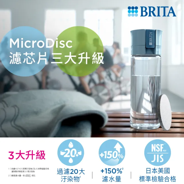 【BRITA】官方直營 Fill&Go 隨身濾水瓶濾芯片(3入裝)
