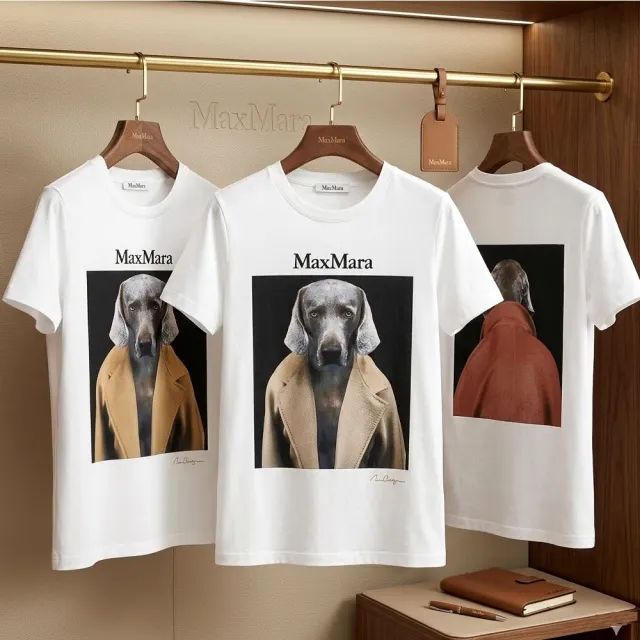 【MaxMara】CIPRIA 威瑪臘犬TEE T恤-3色可選(CIPRIA威瑪臘犬T 上衣 短袖 棉T 狗狗)