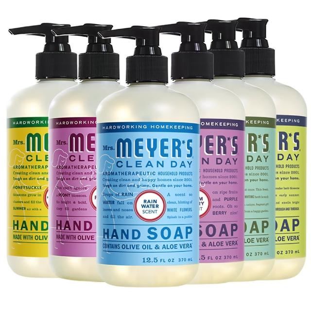 【Mrs.Meyers 梅耶夫人】香氛洗手乳系列370ml(薰衣草/雨露/西洋牡丹/草本/檸檬馬鞭草/莓果/金銀花/橡果)