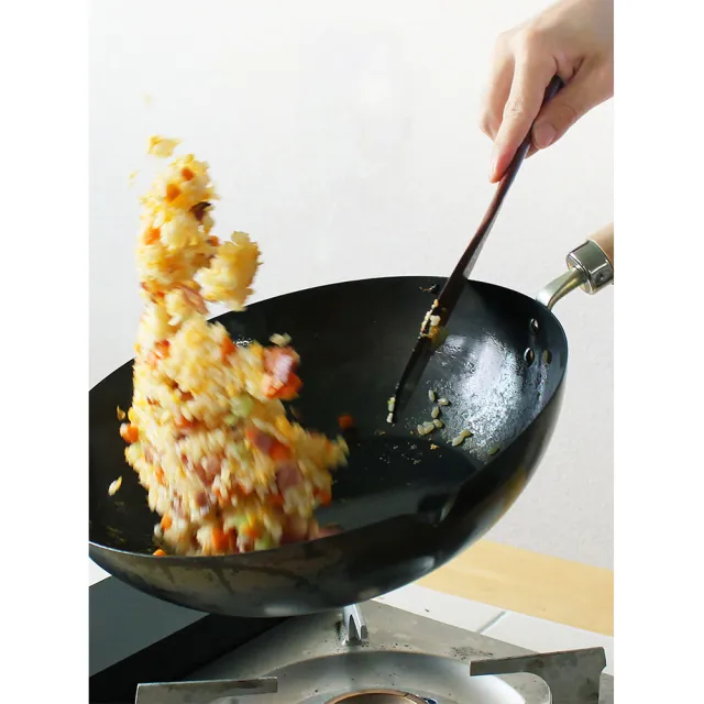 【PREMIUM 極】RIVER LIGHT 日本製窒化鐵北京鍋36cm(不易生鏽無塗層極鐵鍋)