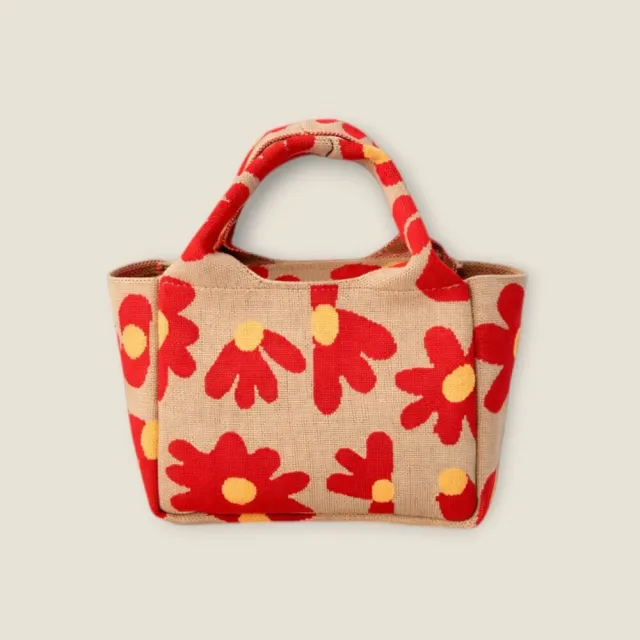 【MAISON DE AURI】雙11 Happy Spring Bags｜小確幸-Red Bloom 小提包 / 厚針織