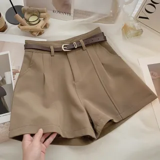 【Uicy】韓版高腰西裝短褲-沒有附皮帶- 短褲 褲子 女裝