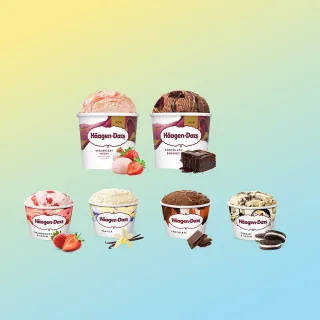 【Haagen-Dazs 哈根達斯】新經典迷你杯16入組 (全新組合 新口味上市 甜點饗宴) 超人氣經典惜福良品
