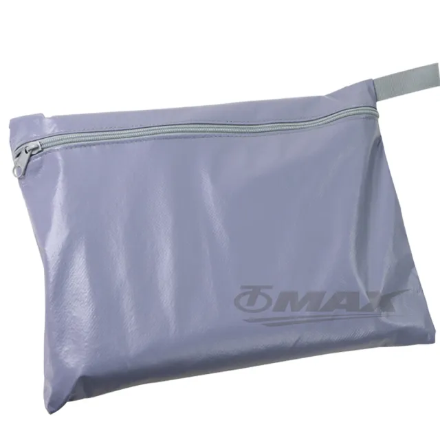 【OMAX】加長款超值機車龍頭罩-藍灰色-2入