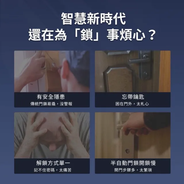 【PROTON 普騰】全自動家用人臉辨識指紋密碼鎖(不含安裝 徘迴逗留抓拍 智能感應警報)