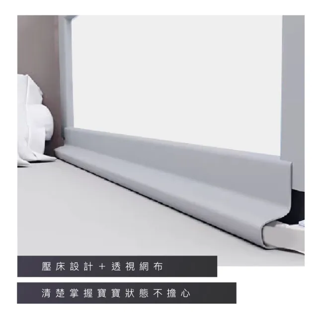 Mommywant 兒童床邊護欄 可選寬3尺/5尺/6尺/7尺/多尺寸 2片組L型(安全床圍/垂直升降式圍欄)