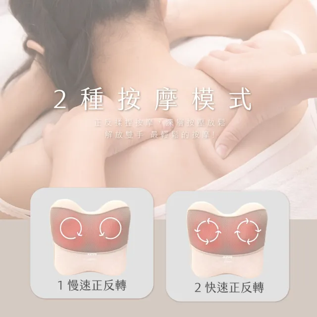 【KINYO】電動腰背按摩枕 溫熱按摩枕( IAM-294)