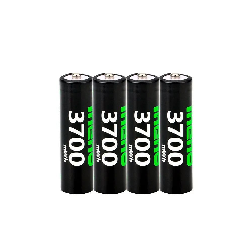 【iNeno】3號充電電池/AA 恆壓可充式 1.5V鋰電池 全新特大能量 3700mWh 4入