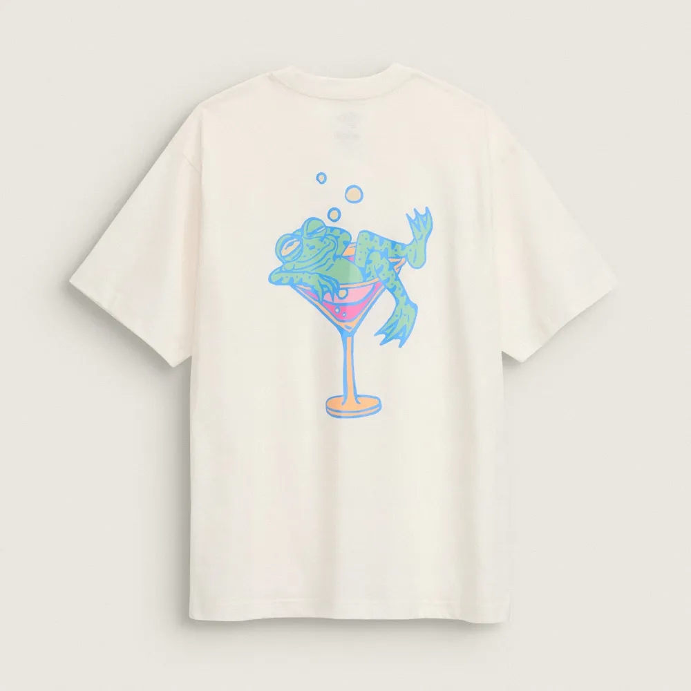 【VANS】官方旗艦 Bar Hopper 米白色短袖T恤