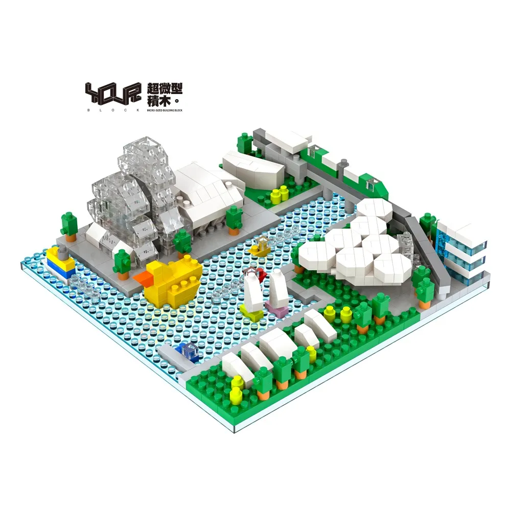 【YouRBlock 微型積木】高雄亞灣流行音樂中心（建築模型／城市地景）
