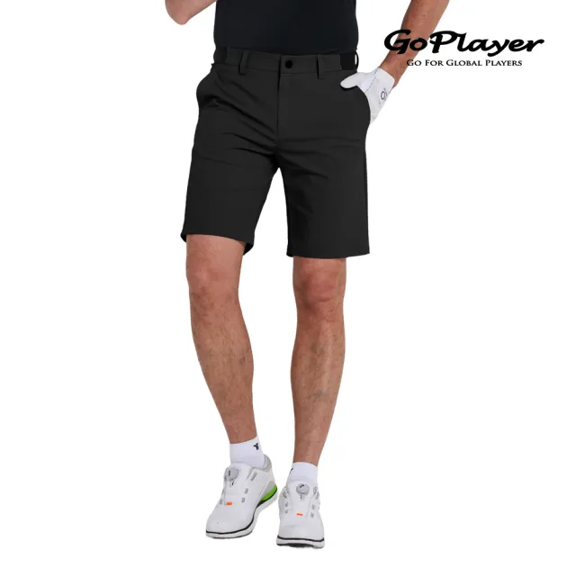 【GoPlayer】男彈性腰快乾短褲 (高爾夫球褲 彈性透氣 運動休閒短褲)