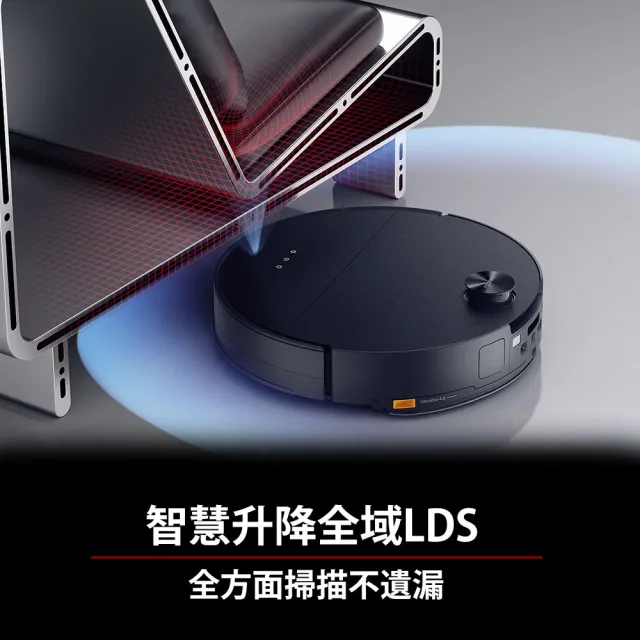 【Roborock 石頭科技】新品上市G30潛行俠 全能升降極淨王者-抗菌組(升降LDS/超薄7.98/恆濕拖地/22000Pa)