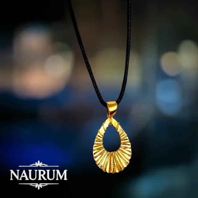(NAURUM)黃金墜飾金耀星芒0.66錢附贈皮繩