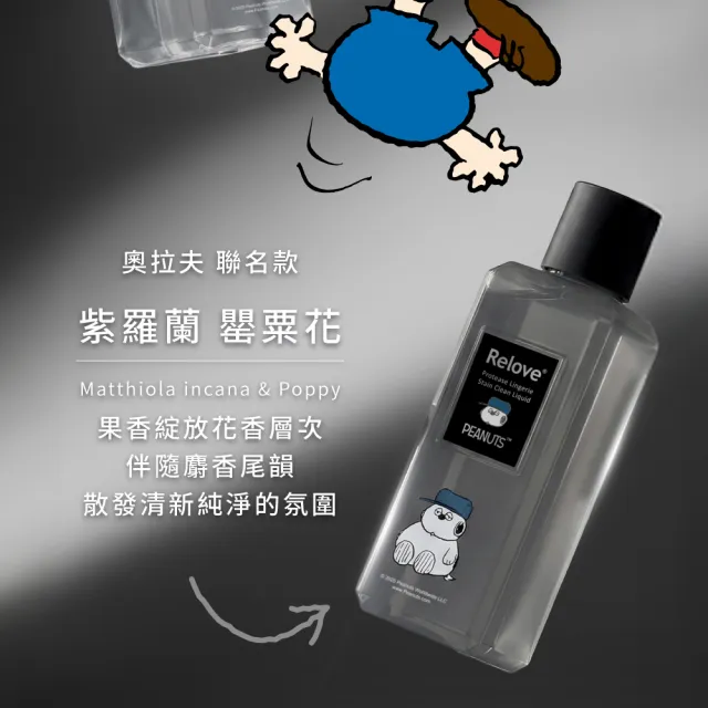 【Relove】SNOOPY史努比聯名手洗精220mlx3入禮盒(禮盒內含吊飾盲盒1入四款隨機)