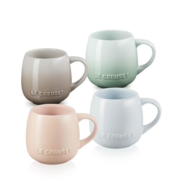 【Le Creuset】瓷器花蕾系列馬克杯320ml(湖水綠/晴空藍/花漾粉/肉豆蔻 4色選1)