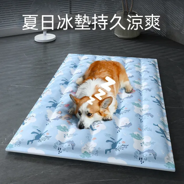 【Quality 聚家】寵物冰墊 狗狗涼蓆墊 夏天涼墊 90*60cm 35公斤內寵物 降溫神器 貓咪冰窩