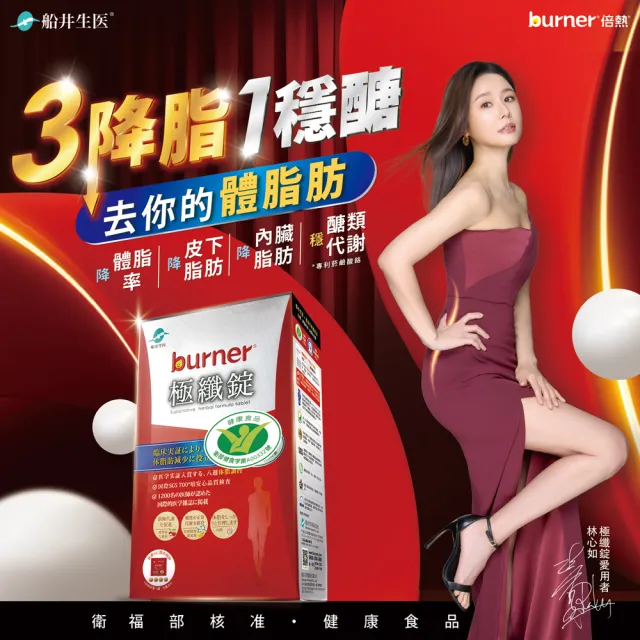 【funcare 船井生醫】倍熱 極纖錠2盒+FIP100纖維粉2盒