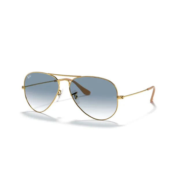 【RayBan 雷朋】Aviator 飛行員太陽眼鏡 漸層鏡片 玻璃鏡片(RB3025 9271GK 181/71 001/3F 多款尺寸任選)