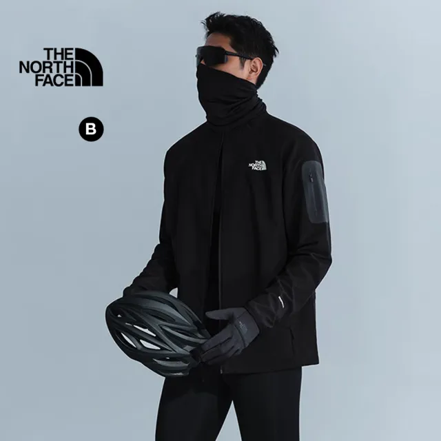 【The North Face】男女款DWR防潑水輕量立領風衣(多款任選)