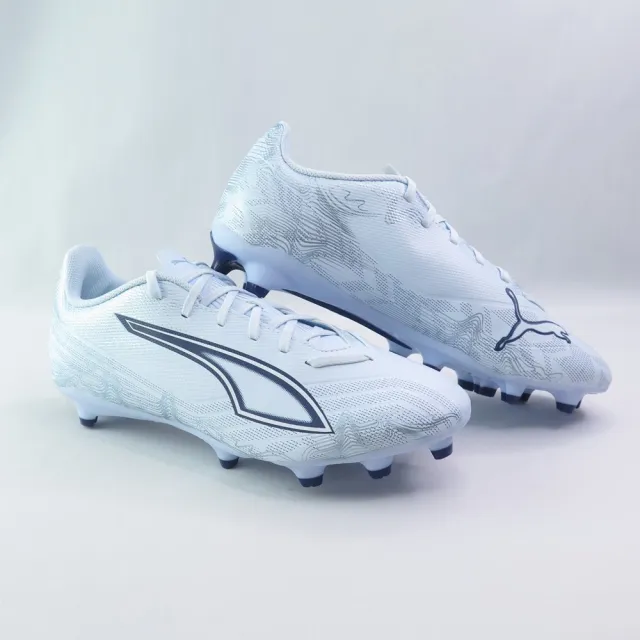 【PUMA】男 足球鞋 Ultra 6 Play FG/AG 釘鞋 (10870403淡藍)