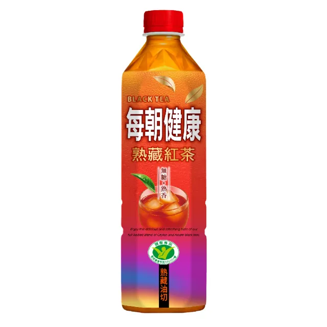 【每朝健康】綠茶/熟藏紅茶-無糖650mlX2箱(共48入)