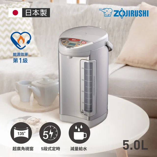 【ZOJIRUSHI 象印】*日本製* 5公升 SuperVE超級真空保溫熱水瓶(CV-DSF50)