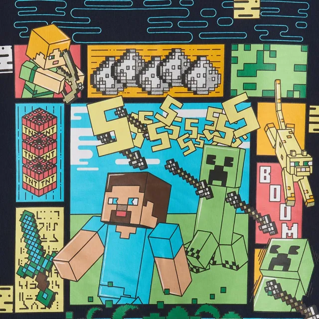 【GAP】GapKids × Minecraft當個創世神 圖案短袖T恤-多色任選(901536)