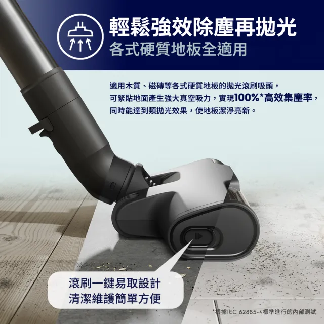 【Electrolux 伊萊克斯】限時限量福利品 極適家居600系列無線吸塵器- 秘泊藍(EFP61712)