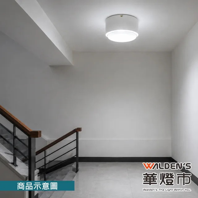 【華燈市】快可換14cm明裝筒燈-霧白(燈飾燈具/玄關燈/樓梯燈/走道燈)