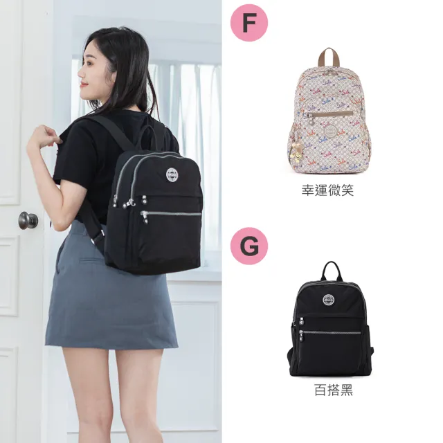 【iBrand】雙11 實用多口袋後背包/側背包 輕量(防盜後背包 多款多色任選)