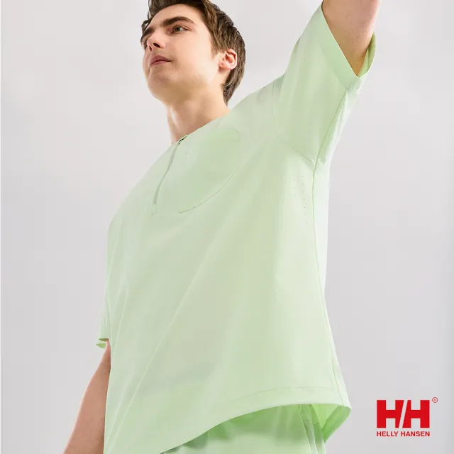 【Helly Hansen】男 Cruise 涼感 輕量 半開襟 拉鍊 短袖 上衣
