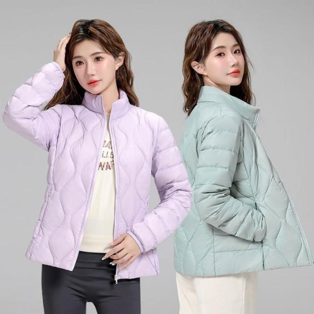 【巴黎精品】現貨出清 真90%輕羽絨外套白鴨絨連帽保暖外套輕便羽絨衣(簡約女夾克2款6色hd10)