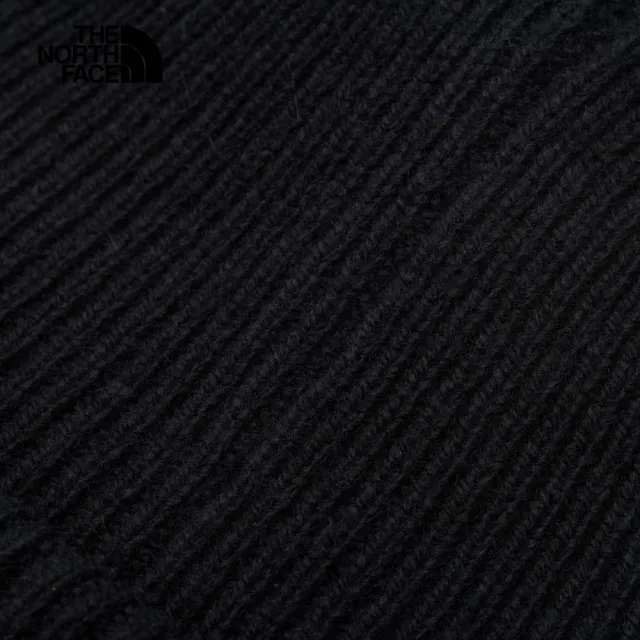 【The North Face】北面男女款黑色舒適保暖休閒毛帽|7WJGJK3