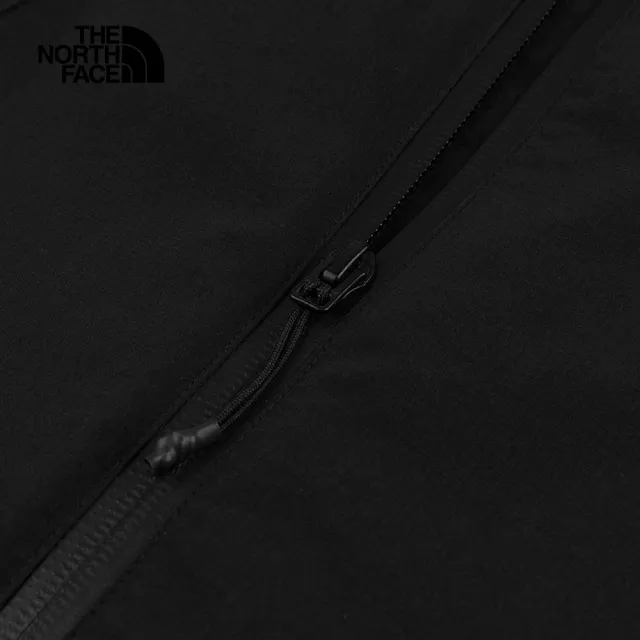 【The North Face】北面女款黑色DWR防潑水防曬可打包防風外套｜8DGRJK3