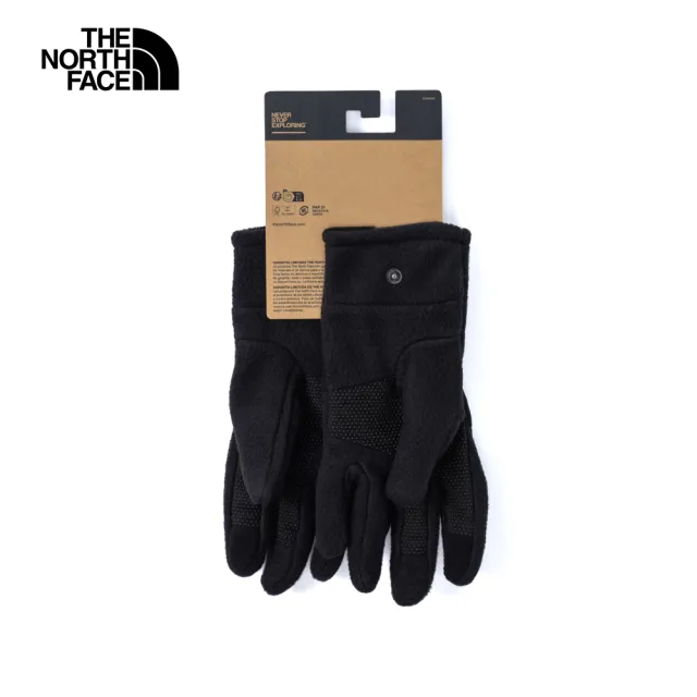 【The North Face】北面男女款黑色可觸控手套｜888SJK3