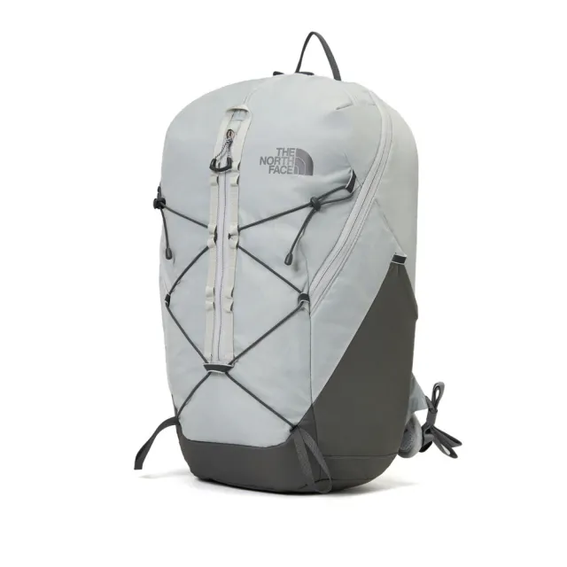 【The North Face】北面男女款灰色舒適背負休閒後背包｜8E9ZRO5(筆電包/登山包)