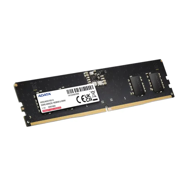【ADATA 威剛】DDR5 4000 16GB 桌上型記憶體 (AD5U400016G-S)