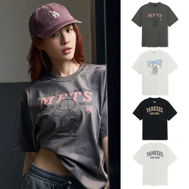 【MLB】短袖T恤 Lifestyle Graphics 大都會/洋基隊(3ATSN0154/3ATSV0154-多款任選)