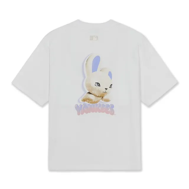 【MLB】涼感 背後大兔子短袖T恤 Lifestyle Graphics 道奇/洋基隊 (3ATSN7163-兩款任選)