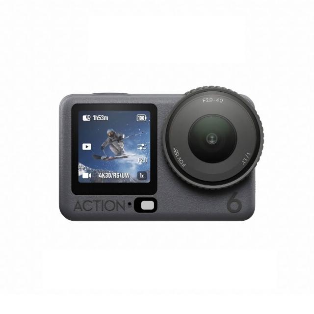 【DJI】OSMO ACTION 6暢拍套裝 運動相機/迷你相機｜可變光圈｜旗艦畫質超級夜拍(聯強國際貨)