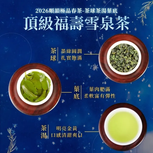 【順韻茶葉】頂級福壽雪泉茶一斤組75g x 8包(共1斤)