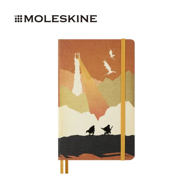 【MOLESKINE】x 魔戒限量系列「佛羅多與山姆 · 魔戒遠征」筆記本/L型/空白